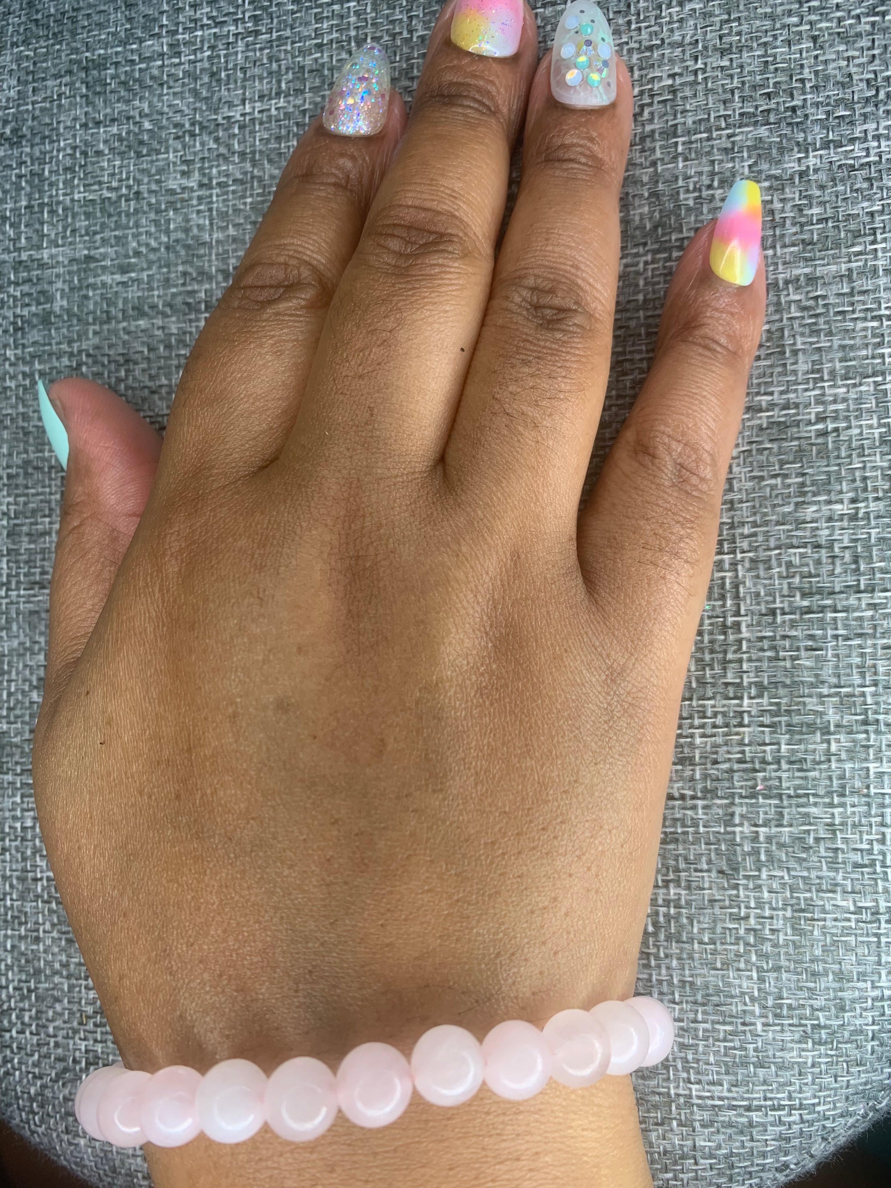 Rose Quartz Ball Bracelet