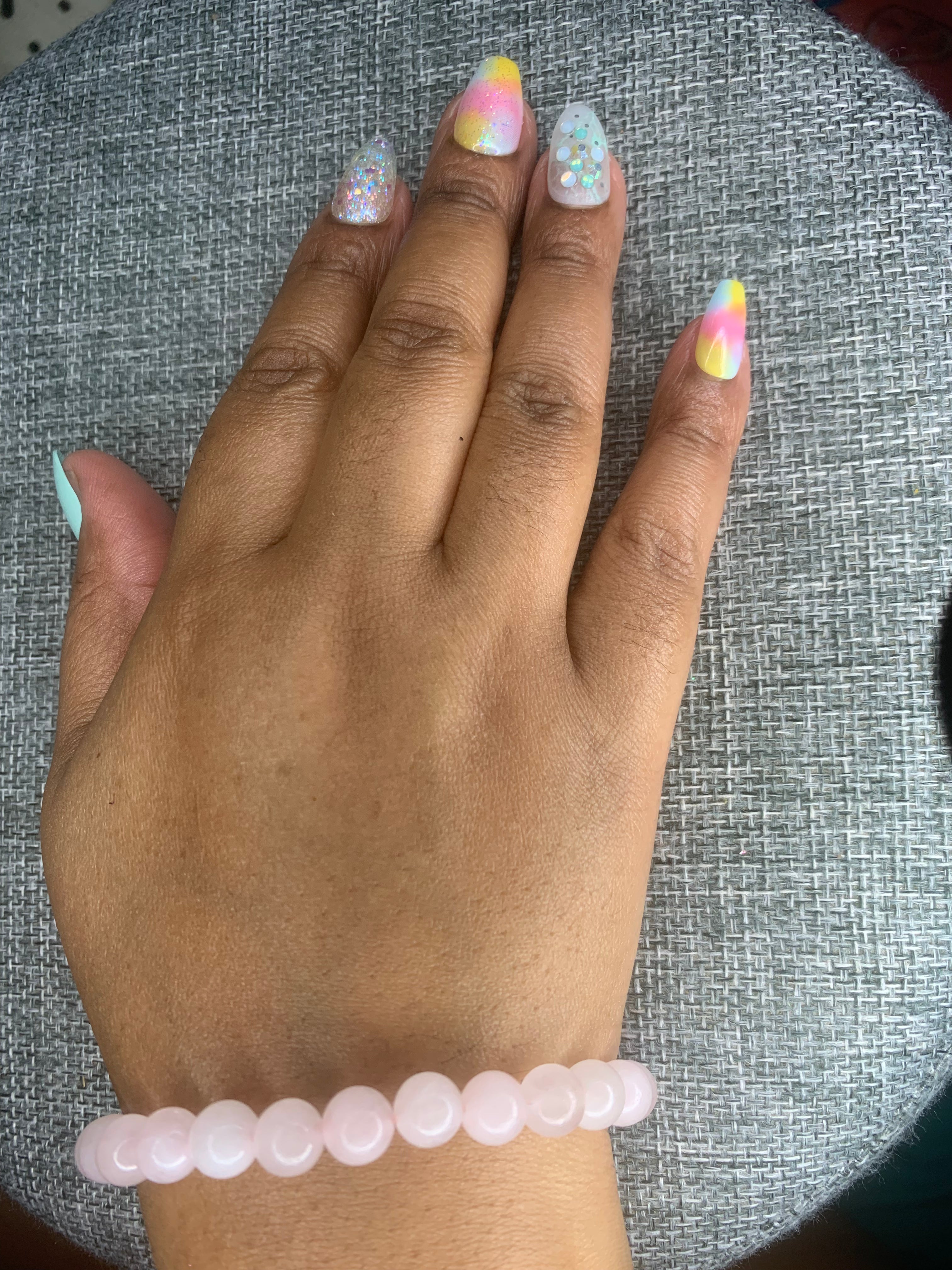 Rose Quartz Ball Bracelet